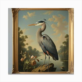 Blue Heron 2 Canvas Print