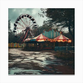 Abandoned Amusement Park 2 Leinwandbild