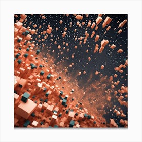 Abstract Cubes Canvas Print