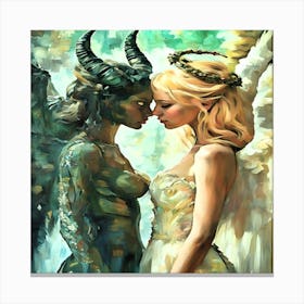 Angel And Demon Painting-Drucke 09.12.2024--95631 Canvas Print