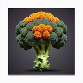 Broccoli Flower 8 Canvas Print