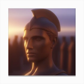 Portrait Of A Spartan Canvas Print