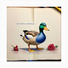 Duck Is A Duck 1 Canvas Print