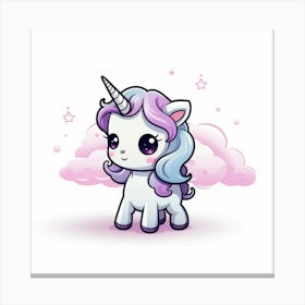 Cute Unicorn 117 Canvas Print