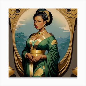 Blasian Woman Canvas Print