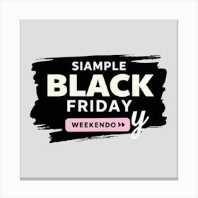 Black Friday Sell Post Templates Design (21) Canvas Print