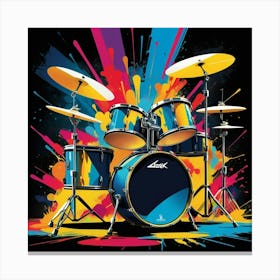 Drum Kit Canvas Print