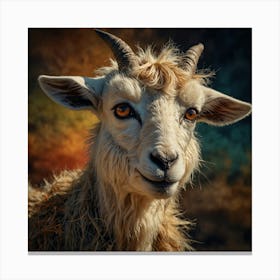 Goat Portrait 2 Canvas Print