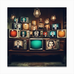 Televisions Canvas Print