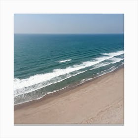 Aerial View Of The Beach 16 Canvas Print