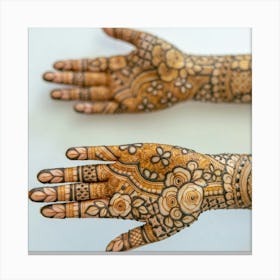 Mehndi Designs Hena Morroco Canvas Print