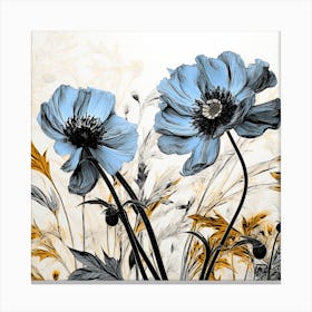 Blue Poppy Canvas Print