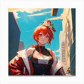 Anime Girl 3 Canvas Print
