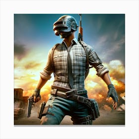 Pubg Player 1 Canvas Print