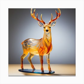 Glass Deer Canvas Print