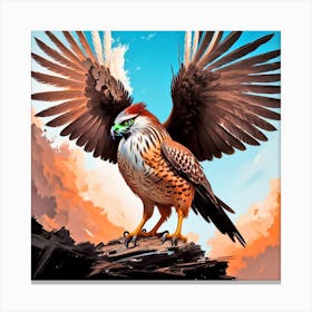Hawks 3 Canvas Print