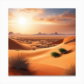Desert Landscape 109 Canvas Print