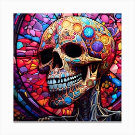 Day Of The Dead Skull 3 Canvas Print