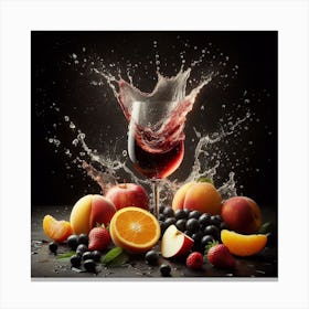 Water splash Canvas Print