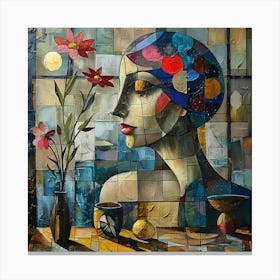 Beautiful me - colorful cubism, cubism, cubist art,   abstract art, abstract painting  city wall art, colorful wall art, home decor, minimal art, modern wall art, wall art, wall decoration, wall print colourful wall art, decor wall art, digital art, digital art download, interior wall art, downloadable art, eclectic wall, fantasy wall art, home decoration, home decor wall, printable art, printable wall art, wall art prints, artistic expression, contemporary, modern art print, unique artwork, Canvas Print