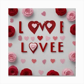 Love Love Love 2 Canvas Print