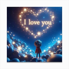 I Love You 2 Canvas Print