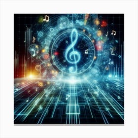 Abstract Music Concept Canvas Print