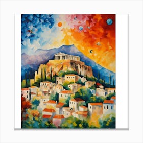 Athens Cityscape 1 Canvas Print