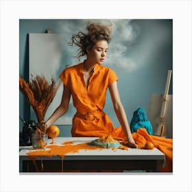 ((( Capture Dynamic Splashes Of Art In A Fashion P (15) Canvas Print