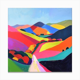 Colourful Abstract The Peak District England 3 Canvas Print