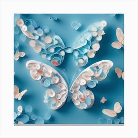 Paper Butterflies Canvas Print