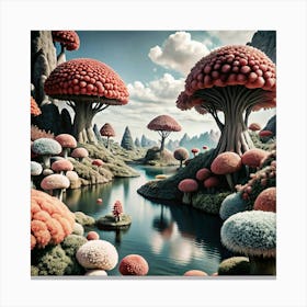 Fungus Forest Canvas Print