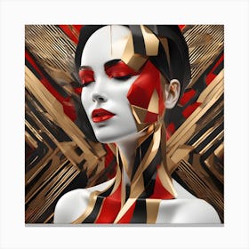 Futuristic Woman 21 Canvas Print