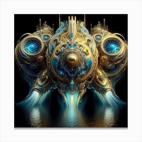 Futuristic Spaceship 2 Canvas Print