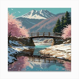 Sakura Cherry Blossoms Canvas Print