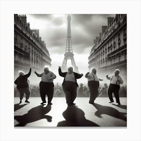 Paris Street Scene Canvas Print