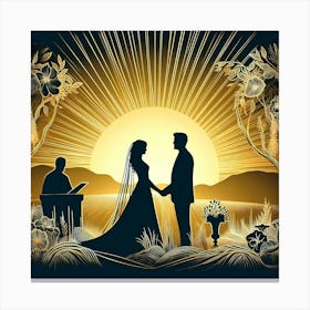 Creative Love And Relationship Illustration 23 Canvas Print