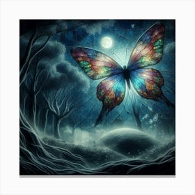 Butterfly In The Forest 14 Canvas Print