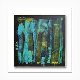 Abstract Painting blue green Canvas Print