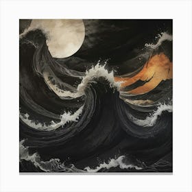 Ocean At Night Canvas Print