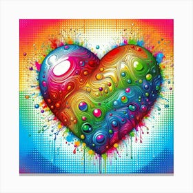 Rainbow Heart 4 Canvas Print