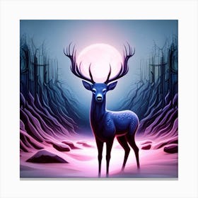Midnight Deer Canvas Print