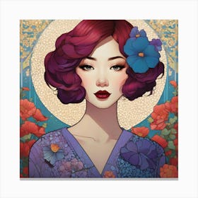 Asian Girl 4 Canvas Print