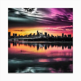 Melbourne Skyline 1 Canvas Print