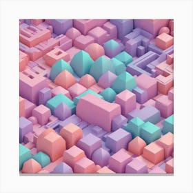 3d City 3 Canvas Print