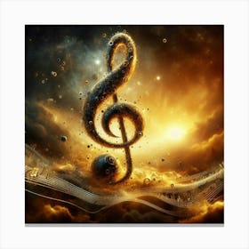 Treble Clef 2 Canvas Print