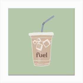 Iced Coffee Fuel Canvas Print