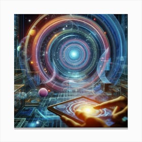 Futuristic Space Concept Canvas Print