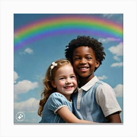 Rainbow Children Canvas Print