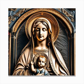 Virgin Mary 38 Canvas Print